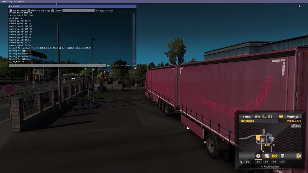 Cheat codes for Euro Truck Simulator 2